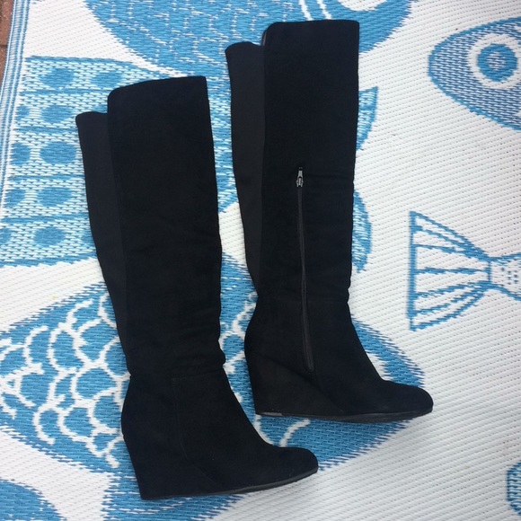 Chinese Laundry🌘 Francesca's Tall Black Boots - Picture 2 of 8